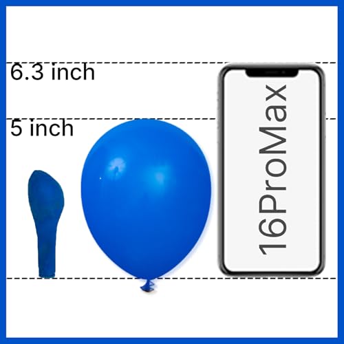 Image of PartyWoo Royal Blue Balloons 50pcs of 5 Inch Dark Blue Latex Balloons for Wedding Baby Shower Gender Reveal Anniversary Graduation Under The Sea Men Birthday Bachelorette Party Decorations Blue-Y5