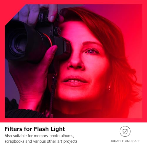 Filtro Pet para iluminación de atardecer 40x100 cm y flash estroboscópico 4