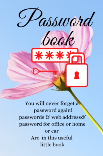 Password book: Journal gift, password book with alphabetical taps - password keeper,for all internet login, internet address - password journal for home and office , 100 pages,size6×9.soft cover.