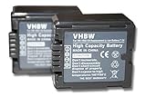 2x batería de recambio para su videocámara, cámara