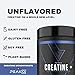vedge Nutrition Creatine + | Vegan Plant-Based Creatine Monohydrate Powder | Energy, Performance & Function | Ergogenic Aids for Athletes | Unflavored, 30 Servings
