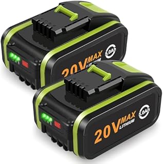 2 Pack 20V 5.0Ah Battery for Worx, ASUNCELL Li-ion Replacement Battery for Worx 20V WA3551, WA3551.1 WA3553 WA3553.2 WA3641 WG629E WG546E WU268 WX166.4 Compatible with Worx 20V Cordless Power Tools
