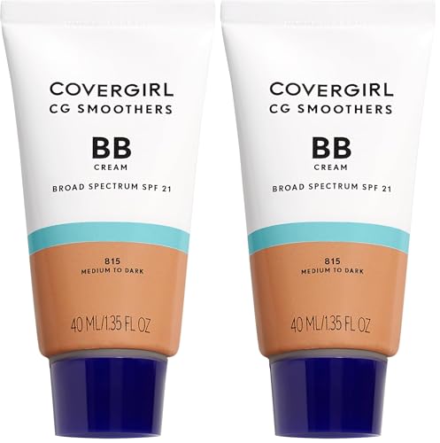 COVERGIRL SmoothersLightweight BB Cream Medium to Dark 815, 1.35 Ounce