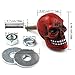 Bashineng Skull License Plate Screws Universal Car Truck Motorcycle License Plate Frames Bolts Fasteners 4 Pack Trim Replacement Kit (Red)
