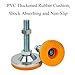 BE-TOOL 4 PCS Heavy Duty Leveling Feet, M12 Anti Skid Threaded Rubber Feet, Adjustable Swivel Levelers, for Cabinet, Table, Workbench, Machine