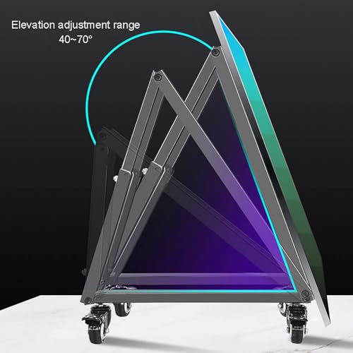 Soporte móvil para TV de piso con ruedas ajustable y resistente miniatura 2