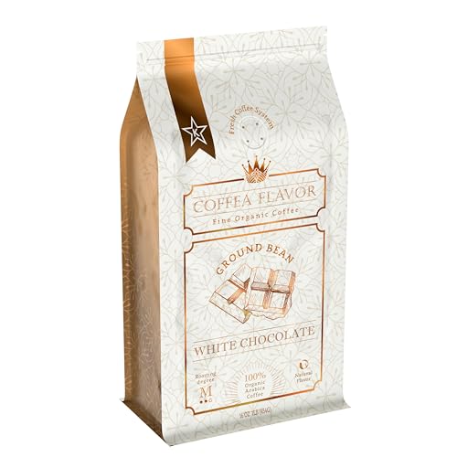 White Chocolate Flavored Ground Coffee – Medium Roast, 100% Arabica,