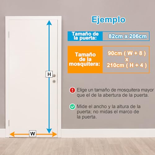 Miniatura 2 de Hongtaisheng Mosquitera Puerta Magnetica, 140x200 Cm Cortina Mosquitera Para Puerta Exterior De Balcón Patio, Mosquiteras Magneticas Se Cierra Automáticamente, Cinta Adhesiva Doble Cara 4 Cm, Negro