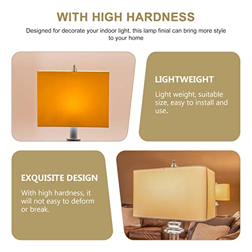 Image of LABRIMP Harps, M Decorations Golden Top Pipe and Shade, Remates Lamps Antique Supplies Light Knob Accessories for Table Lampshade Tops Bronzing Decorative Riser Holder Alloy