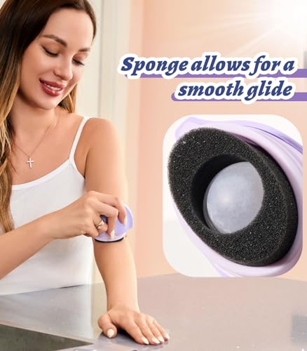 Searuodio Sunscreen Applicator for Kids with Roller Ball & Soft Sponge - Refillable, Spill-Proof, Travel Size (1.85 oz) - Easy Sunscreen Roll-On for Children, No Mess Baby Sun Lotion Brush