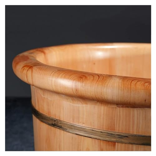 Tina de pies de madera maciza con masaje miniatura 7