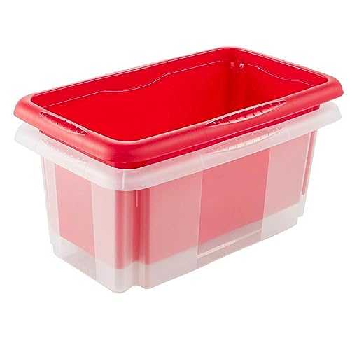 Boîte de rangement empilable 7L transparente pour optimiser l'espace - 6