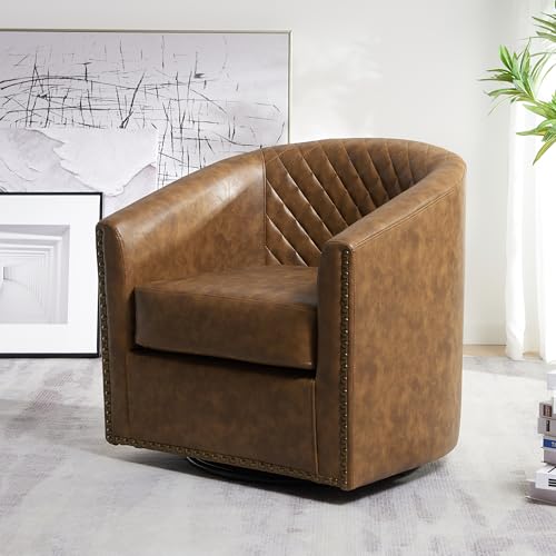 Sillón Plegable Cuero Sintético Café miniatura 4