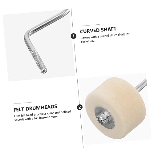 Pedal de Bombo con Cabeza de Fieltro Firme para Batería miniatura 3