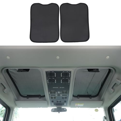 Tumukiw Compatible with INEOS Grenadier 2020-2026 Car Sunroof Sun Shade Foldable Memory Steel Wire Car Sunroof Sun Shade Breathable Mesh Keep Cool
