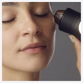 TheraFace PRO Microcurrent Facial Device - 8-in-1 Compact Face Massager, Facial Kit & Face Sculpting Tool with LED Light Therapy (Black - Hot and Cold Rings)