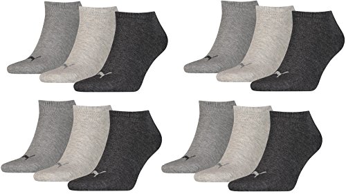 PUMA Sneaker-Socken Plain Socke (3 Stück), anthracite chine, 39-42