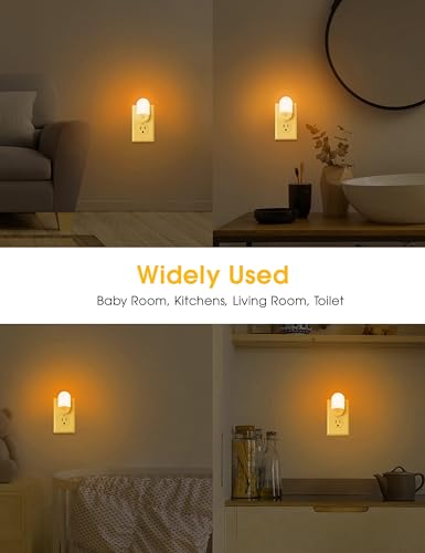 Image of L LOHAS LED Amber Night Light, Night Lights Plug into Wall[4 Pack], 2000K