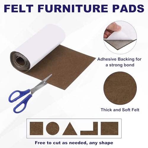 Almohadillas de fieltro autoadhesivas y antideslizantes para proteger madera dura 4