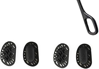 Sunglasses Nose Pads 15mm 2 Pairs Glass Nose Pads Anti-Slip Hypo-Allergenic Silicone Push in Nose Pads Nosepiece Replacements for Glasses Eyeglasses Eyewear Sunglasses Black