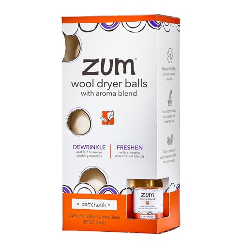 Zum Wool Dryer Balls Kit - Patchouli (3 Balls, 1 Blend)