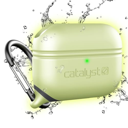 Catalyst - Funda Impermeable de edición Especial para AirPods Pro, Compatible con Carga inalámbrica, a Prueba de Golpes y caídas, Funda Protectora de Piel Suave, Glow in The Dark