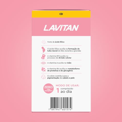 Lavitan Pré-natal Multivitamínico com 30 Comprimidos