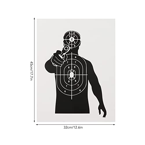 Papéis alvo, acessório de tiro com arco e flecha, papel leve para alvos de tiro, 10 peças para uso e