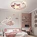 Produktbild HYKISS Deckenleuchte LED Moderne Kinderlampe Kinderzimmer Jungen Mädchen Deckenlampe Sternenhimmel Lampe Dimmbar Mit Fernbedienung Interior Schlafzimmer Lichter Wohnzimmer Pendellampe,Rosa,55cm36W
