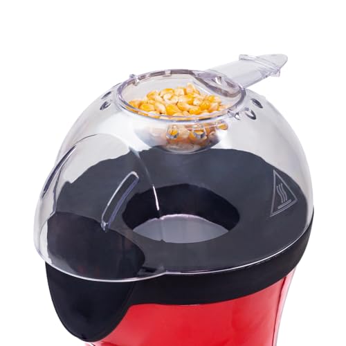 Pipoqueira Elétrica Mallory Mickey Mouse – Pipocas Sequinhas e Sem Óleo, Bocal Expedidor, Copo Medidor para Manteiga e Pés... glide