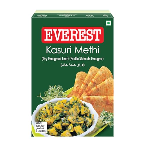 Everest Kasuri Methi, 100 grams Pouch - 3.5 oz - India - Kasuri Methi Leaves
