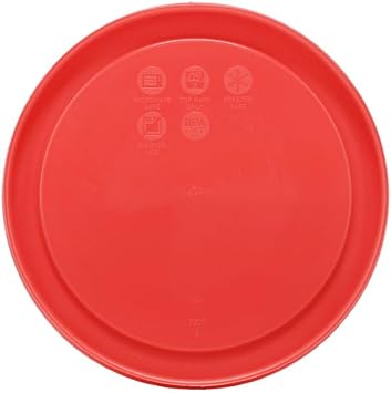 Pyrex 7201-PC (4-Cup) Red Food Storage Lids (4-Pack) - Made in USA