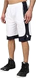 U.S. Polo Assn. Men's Athletic Short with Dazzle Side Panel, White, Large