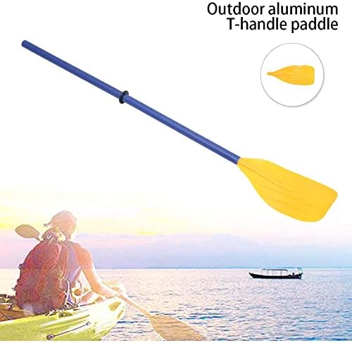 Hands DIY 2PCS Kayak Paddles,Paddles Oars Folding Adjustable Length Canoe Boat Oars Detachable Double Ended paddles with Anti-slip Rubber Ring for Dinghy Canoe Raft Sailing Eye-catching Yellow