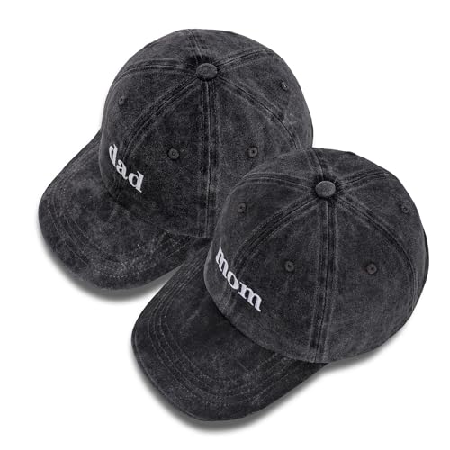 Image of Mom and Dad Hats Adjustable Matching Couple Hats