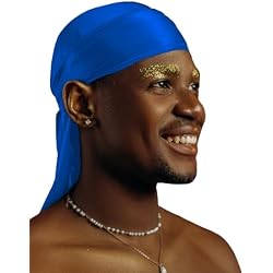 1 Pack Silk Durag for Men and Women Gift Set, Silky Satin Do Rag
