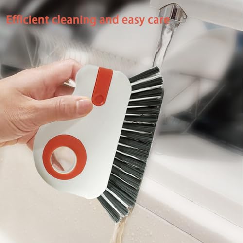 SSKHE 2 x Fensterschienen-Reinigungsbürsten, multifunktionale Hartborsten-Fensterbürste, praktische Reinigungsbürste