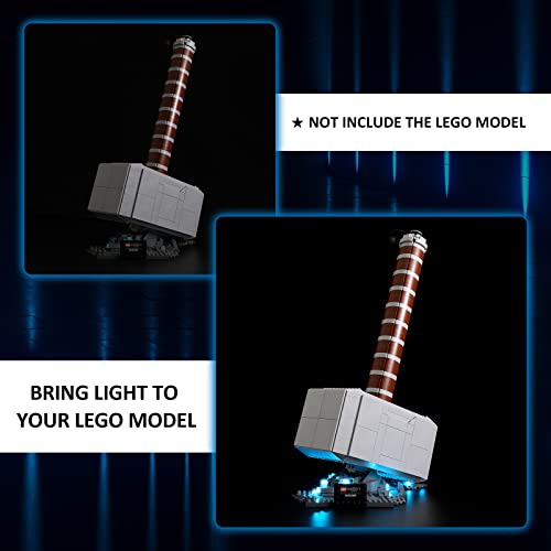 YEABRICKS LED Licht für Lego-76209 Marvel Thors Hammer Bausteine Modell (Lego Set Nicht enthalten) – Bild 6