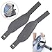 Exercise for Bike Pedal Straps with Zipper, Adjustable Replacement Parts for Home Gym Cycle, Thickened and Comfortable Foot Holder, Black