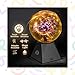 Kicko 7-Inch Orange Plasma Ball Lamp - Interactive Plasma Globe with Touch and Sound Modes - Nebula Lightning Plug-in Lamp - Science Decor for Kids and Adults, Bedroom Decor, or Party Props