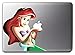 Price comparison product image Tpglobe Cartoon Mermaid Ariel Macbook Decals Sticker , Character Removable Vinyl Skin Apple Sticker Macbook Decal Cover for Macbook Air Pro Retina 13 15 Inch