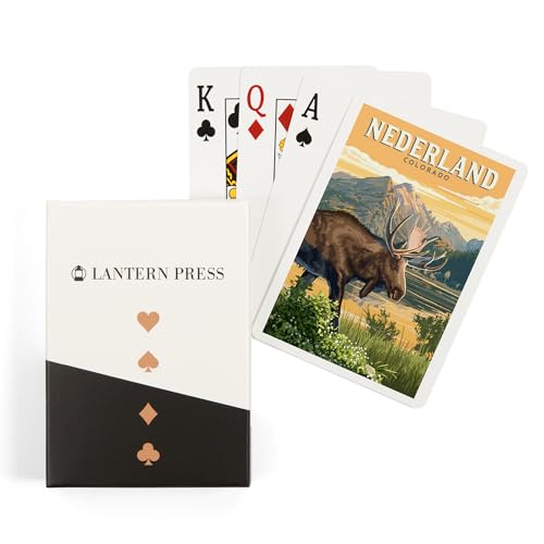 Baraja de 52 naipes tamaño póker con diseño Moose