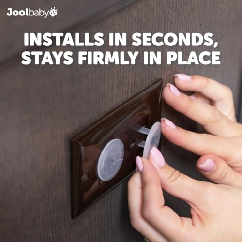 Jool Baby Outlet Covers (32 Pack) for Child Safety - Easy Adult Removal, Plug Protectors for Baby Proofing Electric Sockets - Transparent Design - Image 5