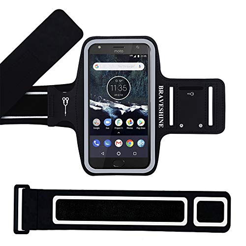 Armband Running Phone Holder for Moto Z4, Moto Z3/Z3 Play/Z2 Play, Moto E4/E5/E5 Plus,Moto X/X4,G7/G6 Plus Screen Up to 6.5In + Extender Strap