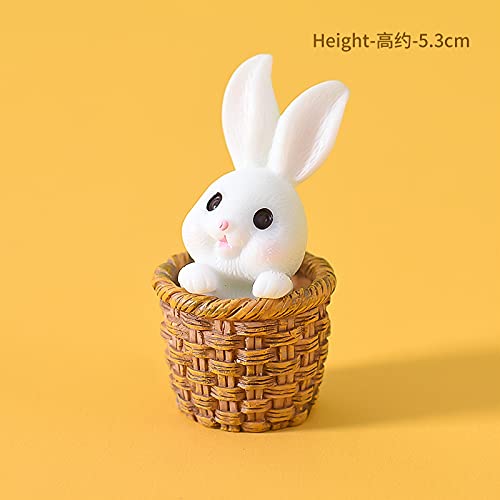 Luckerain Easter Bunny Easter Egg Cake Decoration Cake Topper Party Dessert Rabbit Decoration Birthday Party Baby Shower Baking Supplies #TOP3