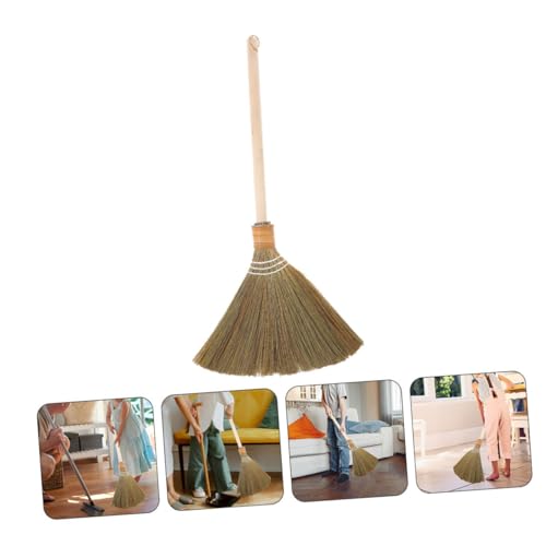 Miniatura 8 de Pretyzoom Escoba De Maíz Vietnamita Artesanal Desmontable, Mango Madera 64 Cm, Cerdas Suaves Naturales, Para Barrer Interiores Y Exteriores, Limpieza Hogar, Patio Y Garaje, Escoba Grande 0.25 Kg