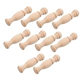 Gatuida 10pezzi Pilastri in Legno Per Scale Di Casa Colonne Romane Grezze Tornite Non Verniciati Per Balaustre in Legno Decorativi Per e Cortili