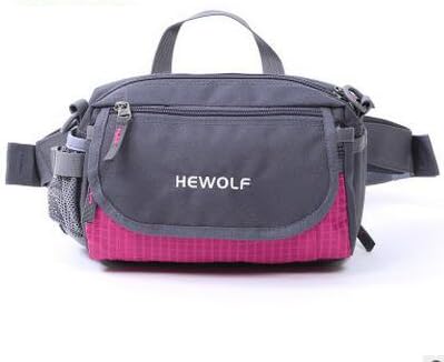 Hewolf Multifunction Waterproof Sports bag Outdoor tourism camping mountaineering men and women Waist packs Bag Belt rose
