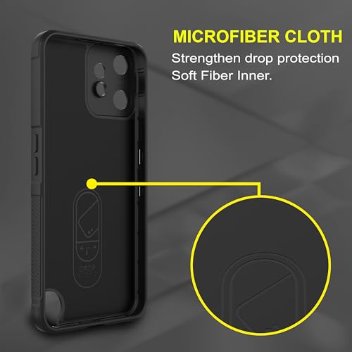Image of amazon basics Back Case Cover for CMF by Nothing Phone 2 Pro | Compatible for CMF by Nothing Phone 2 Pro Back Cover | Liquid Silicon Magic Case with Camera Protection | Black