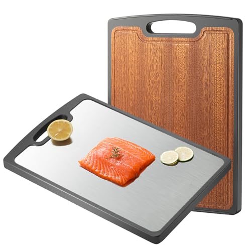 Titanium and Ebony Double Sided Cutting Board